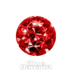 Blue Banana Surgical Steel 4mm Glitter Ball Add On (Siam)