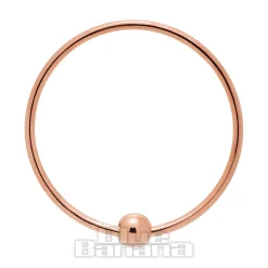 Blue Banana Surgical Steel 1.0mm Gold Plated BCR (Rose)