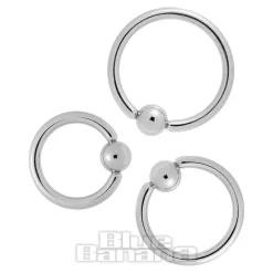 Blue Banana Surgical Steel 2.4mm BCR (Silver)