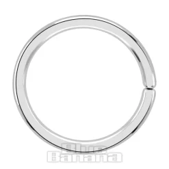 Blue Banana Surgical Steel 1.2mm Seamless Ring (Silver)