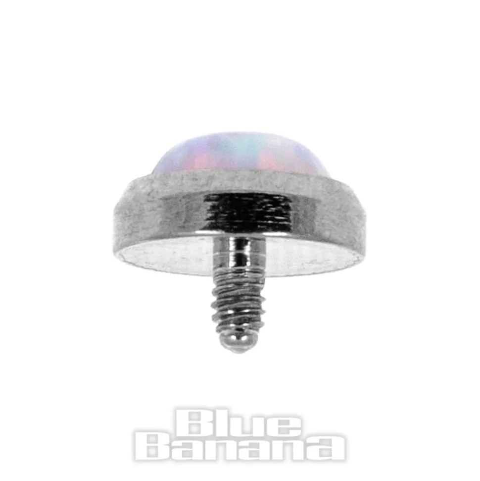 Blue Banana Surgical Steel 5mm Dermal Top (Opal)