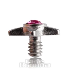 Blue Banana Surgical Steel 3mm Dermal Top Star (Rose)