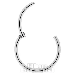 Blue Banana Surgical Steel 1.0mm Hinged Segment Ring (Silver)
