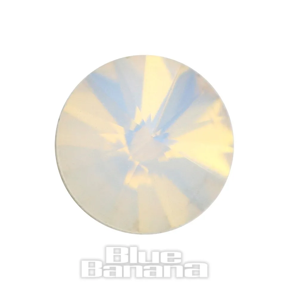 Blue Banana Surgical Steel 1.2mm Opal Crystal Tragus Bar (White)