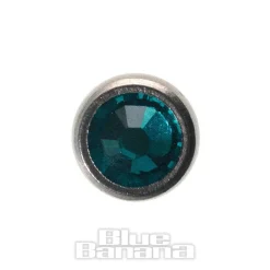 Blue Banana Surgical Steel 5mm Dermal Top (Zircon)