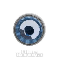 Blue Banana Surgical Steel 4mm Dermal Top (Sapphire)