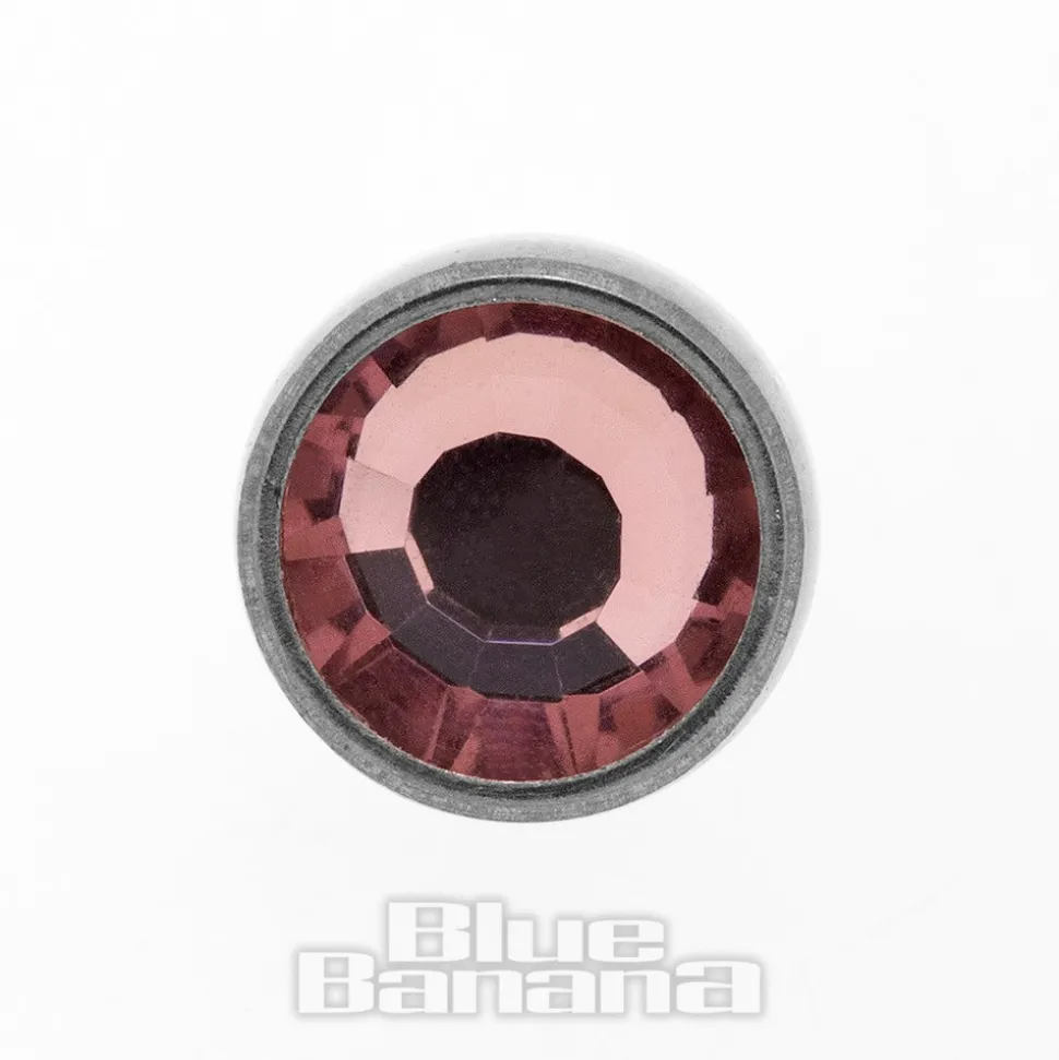 Blue Banana Surgical Steel 4mm Dermal Top (Amethyst)