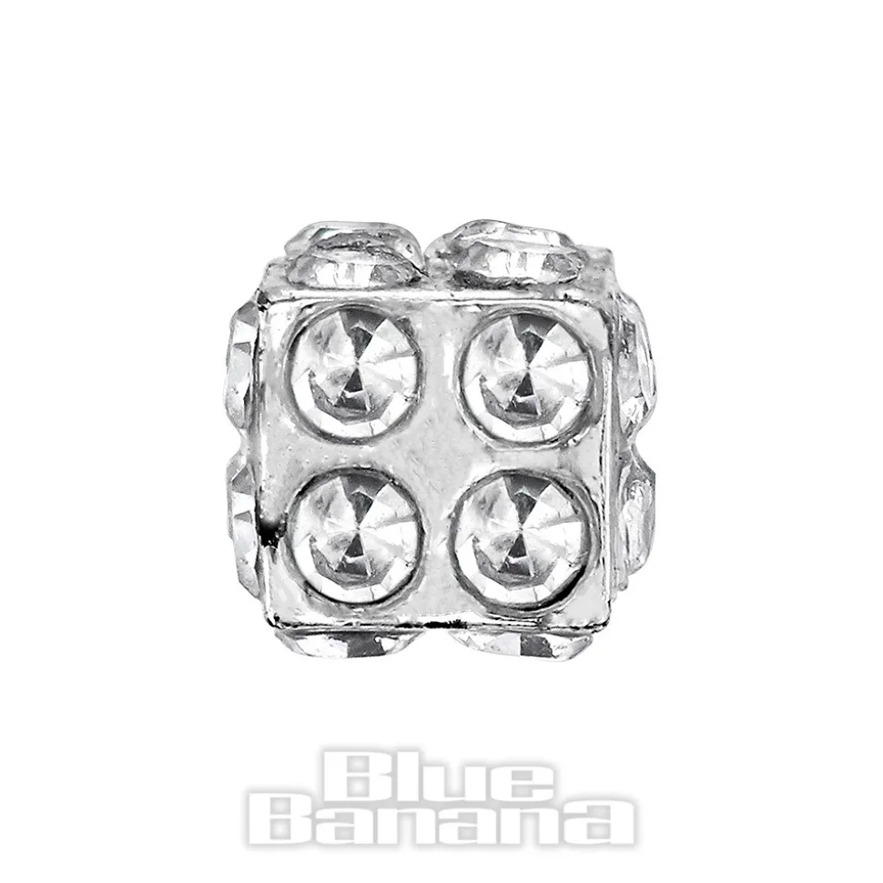 Blue Banana Surgical Steel 1.0mm Dice Tragus Stud (Silver)