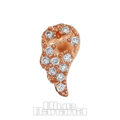 Blue Banana Surgical Steel 1.0mm Wing Tragus Stud (Gold)