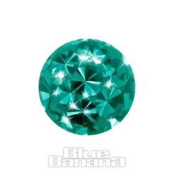 Blue Banana Surgical Steel 5mm Jewelled Glitter Ball (Zircon)