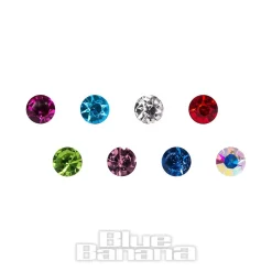 Blue Banana Surgical Steel Multicoloured Nose Studs (Pack Of 40)