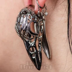 Blue Banana Surgical Steel Small Crow Ear Weight (Silver)