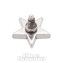 Blue Banana Surgical Steel Star Top (Silver)