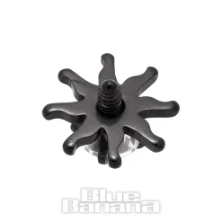 Blue Banana Surgical Steel Sun Dermal Top (Crystal/Black)