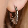 Blue Banana Surgical Steel Tribal Ear Clicker (Silver)
