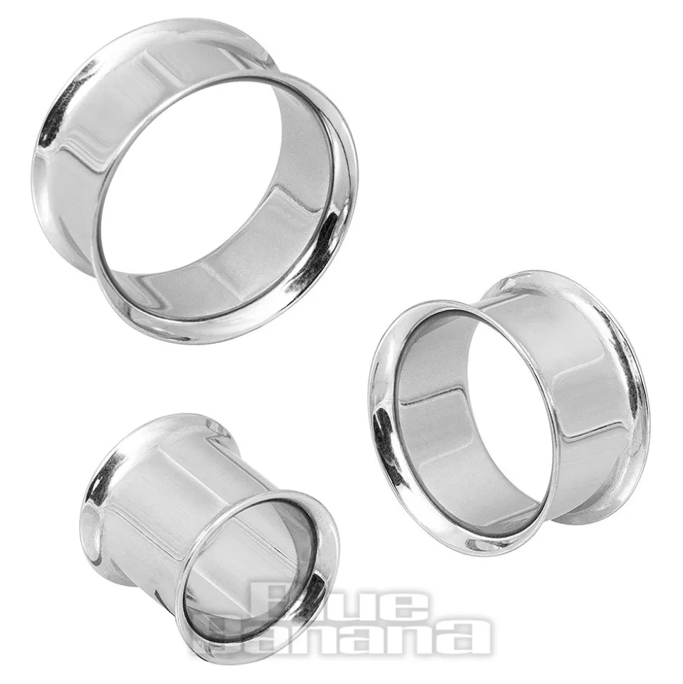 Blue Banana Surgical Steel Tunnel 2mm-28mm (Silver)