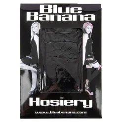 Blue Banana Suspender Look Tights (Black)
