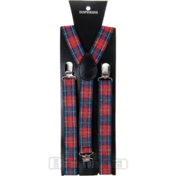 Blue Banana Tartan Braces (Red)