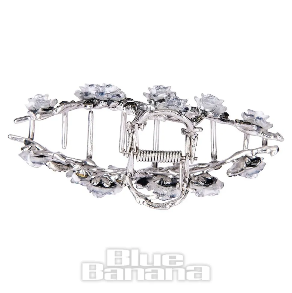 Blue Banana Thorn & Roses Hair Clip (Multicolour)