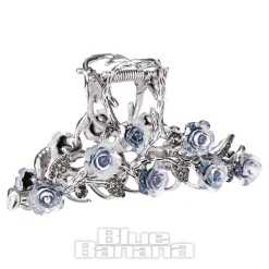 Blue Banana Thorn & Roses Hair Clip (Multicolour)