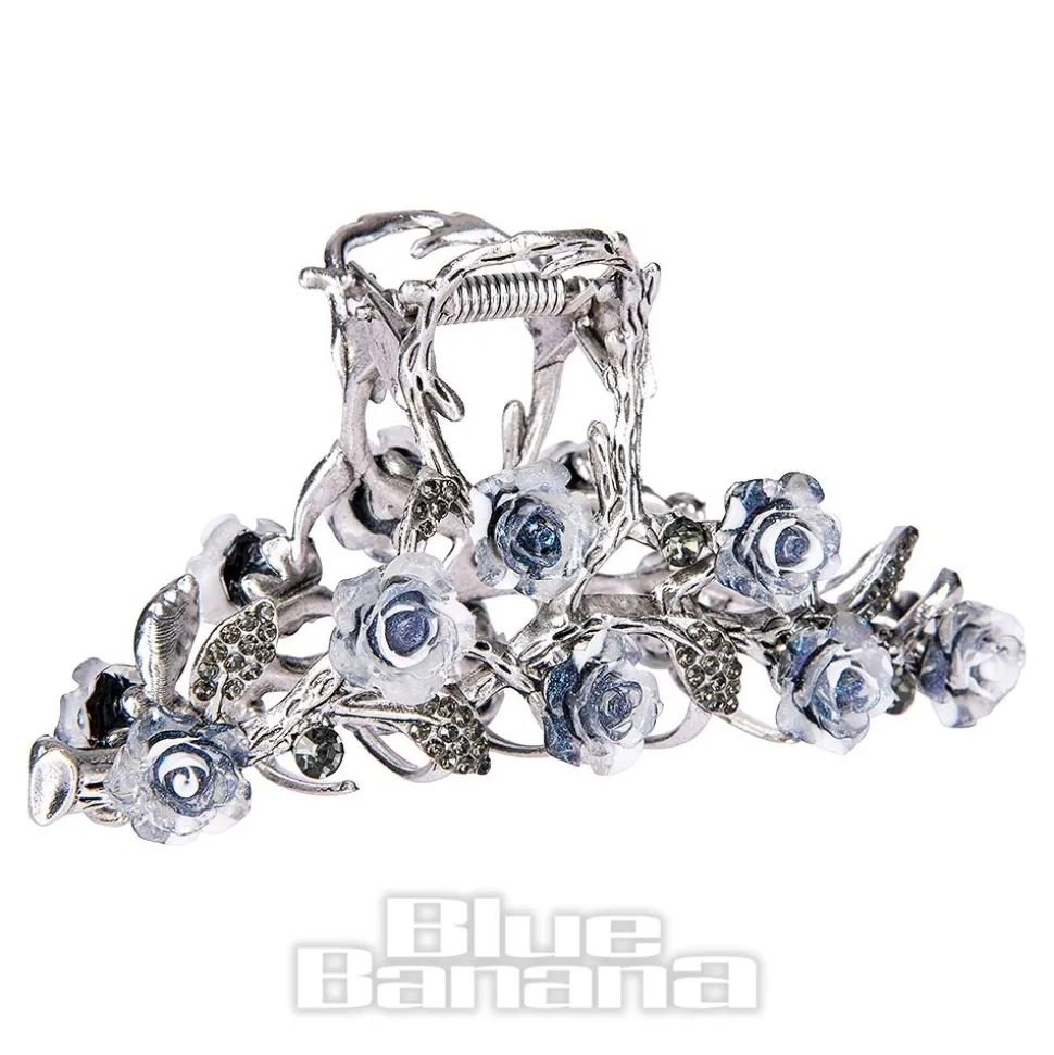 Blue Banana Thorn & Roses Hair Clip (Multicolour)