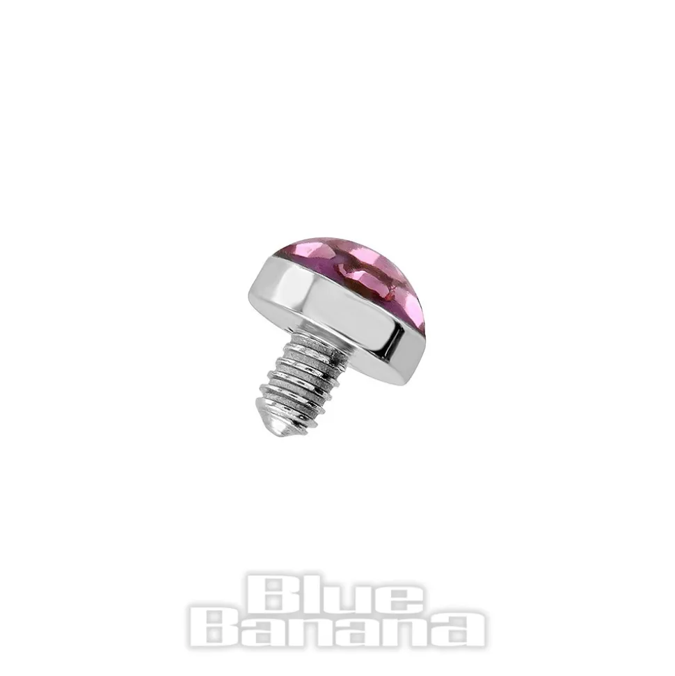 Blue Banana Titanium 3mm Microdermal Top (Rose)