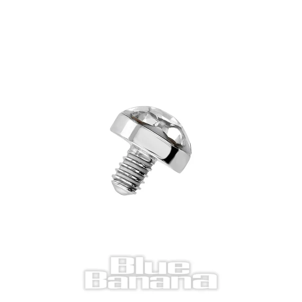 Blue Banana Titanium 3mm Microdermal Top (Crystal)