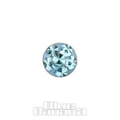 Blue Banana Titanium 3mm Microdermal Top (Aqua)