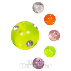 Blue Banana UV 8mm Assorted Cubic Zirconia Balls (Pack Of 10)