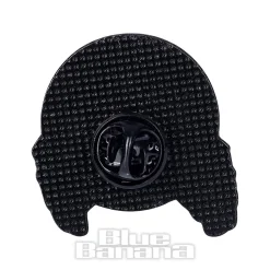 Blue Banana Vinyl Record Pin Badge (Black)