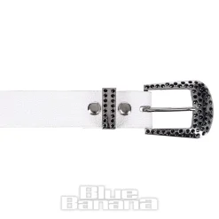 Blue Banana Witch Belt (Black/White)