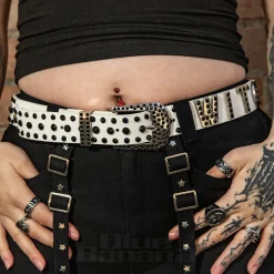Blue Banana Witch Belt (Black/White)