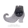 Blue Banana Witches Boot Pin Badge (Black)