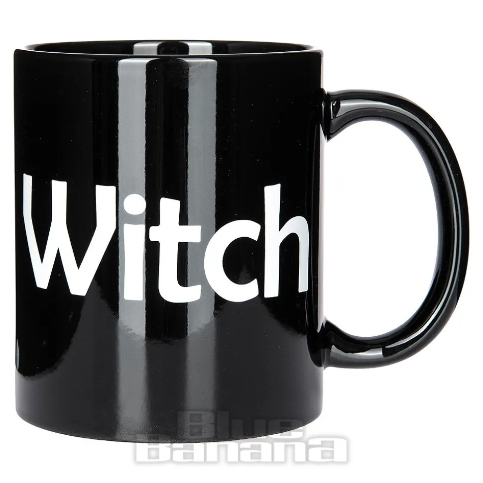 Blue Banana Witch Mug (Black)