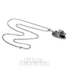 Blue Banana Wolf Necklace (Silver)