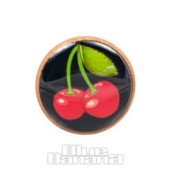 Blue Banana Wood Cherries Ear Plug 8-18mm (Black)