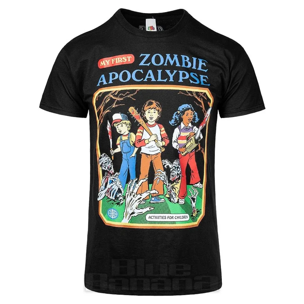 Blue Banana Zombie Apocalypse T-Shirt (Black)