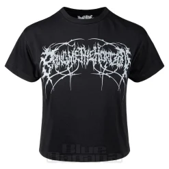 Bring Me The Horizon Official Metal Logo Genxsis Crop T Shirt (Black)