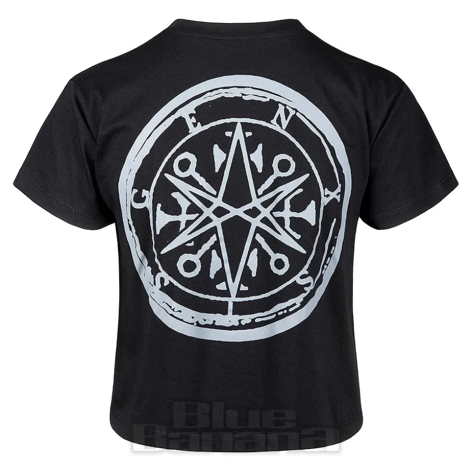 Bring Me The Horizon Official Metal Logo Genxsis Crop T Shirt (Black)