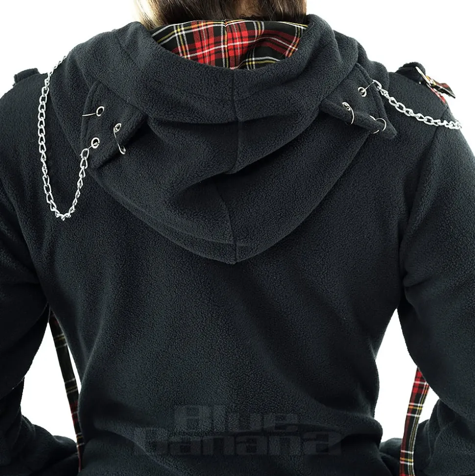 Bye Bye Kitty Trinity Zip Hoodie (Black)