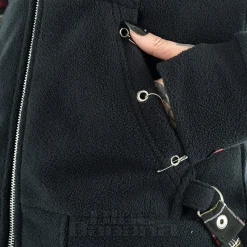 Bye Bye Kitty Trinity Zip Hoodie (Black)