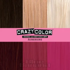 Crazy Color Semi-Permanent Hair Dye 100ml (Aubergine)