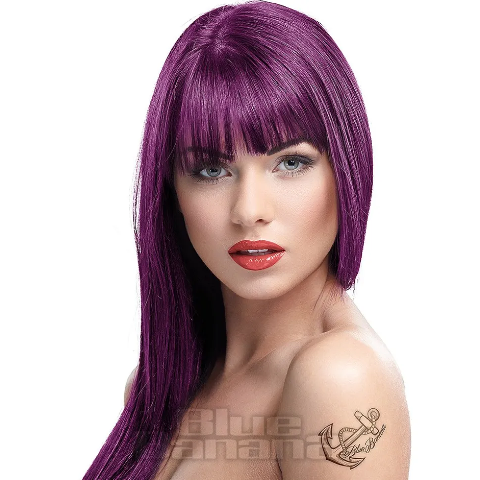 Crazy Color Semi-Permanent Hair Dye 100ml (Aubergine)