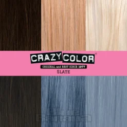 Crazy Color Semi-Permanent Hair Dye 100ml (Slate)
