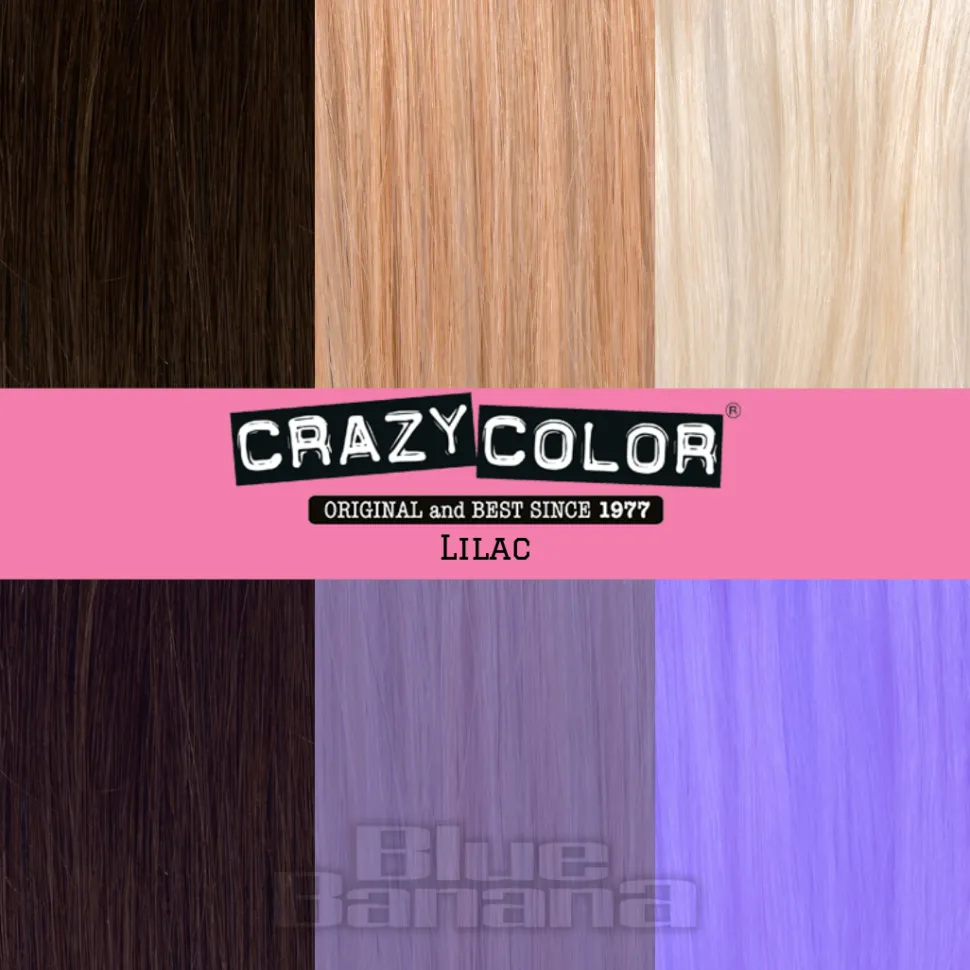 Crazy Color Semi-Permanent Hair Dye 100ml (Lilac)