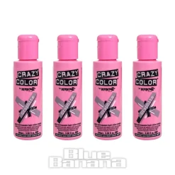 Crazy Color Semi-Permanent Hair Dye 4 Pack 100ml (Graphite)