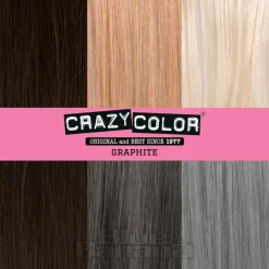 Crazy Color Semi-Permanent Hair Dye 4 Pack 100ml (Graphite)