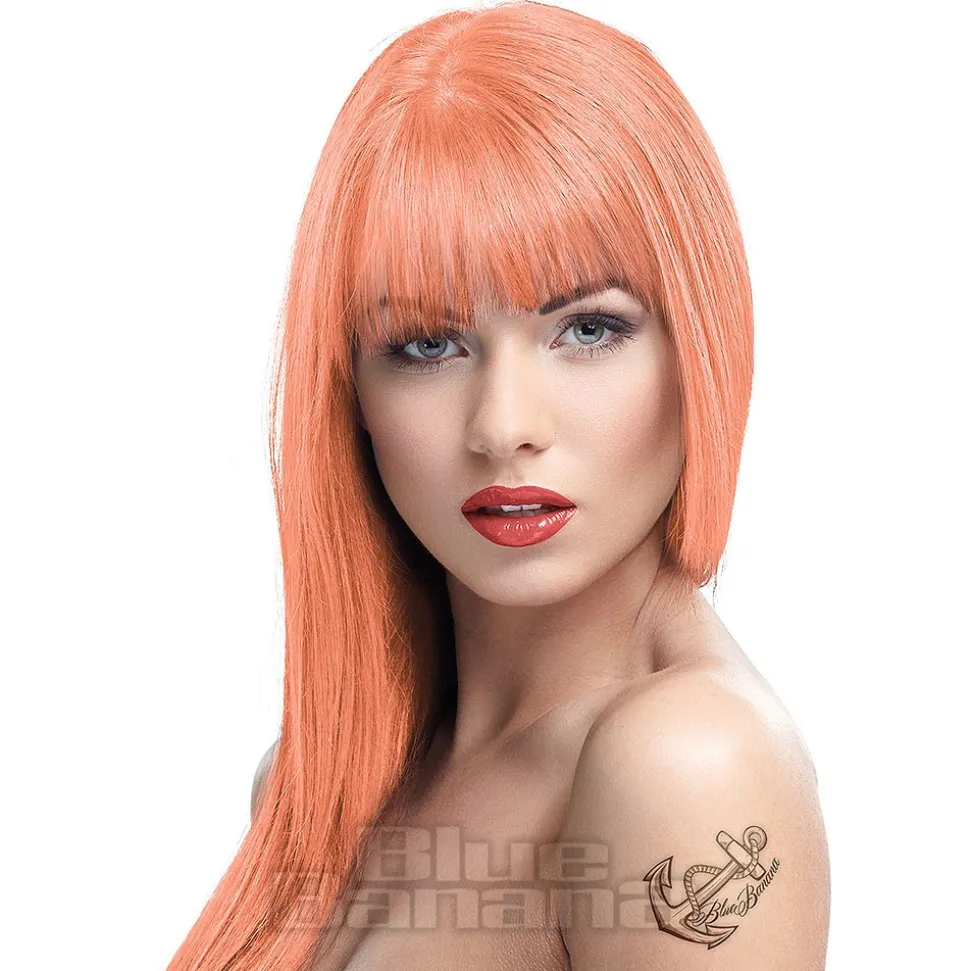 Crazy Color Semi-Permanent Hair Dye 100ml (Peachy Coral)