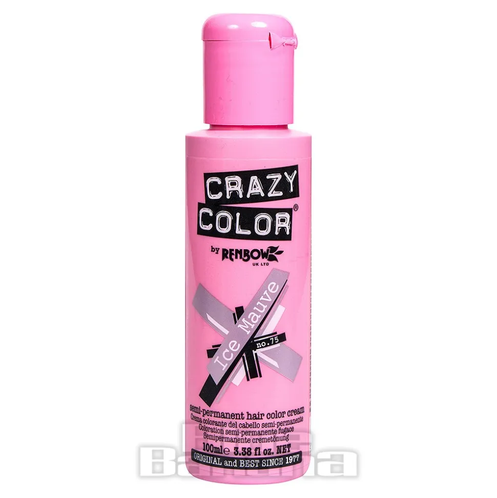 Crazy Color Semi-Permanent Hair Dye 100ml (Ice Mauve)