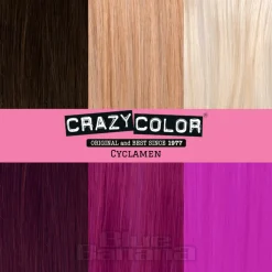 Crazy Color Semi-Permanent Hair Dye 4 Pack 100ml (Cyclamen Red)
